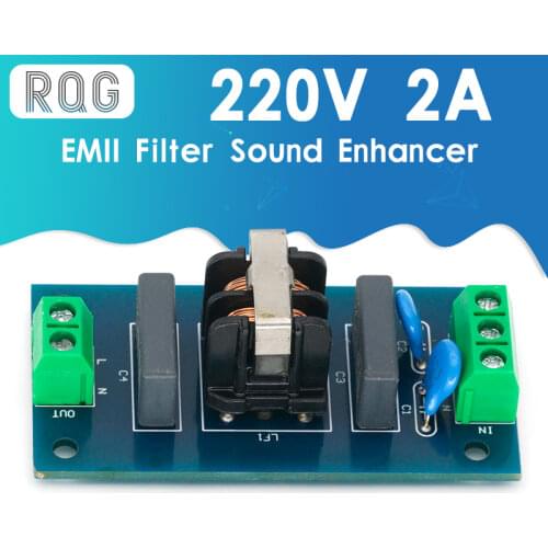 EMI Filter Sound Booster Filter Socket 220V 2A EMI Filter Module Power Board