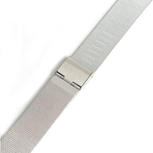 24mm Unisex Mesh Stainless Steel Watch Band Strap Bracelet Buckle Fashion Smart Watches Accessories Watchbands relogio cinturino