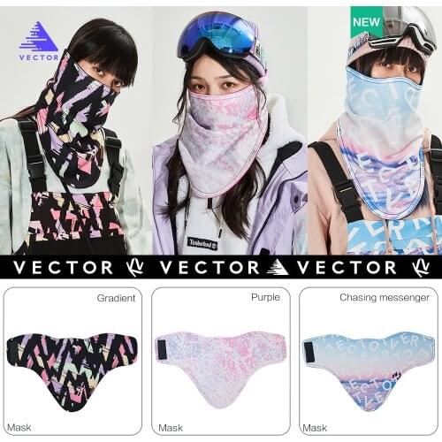 Unisex VECTOR 2020 Winter Warm Ski Cycling Mask Snowboard Outdoor Sports Full Face Cartoon Triangular Scarf Windproof Skiing