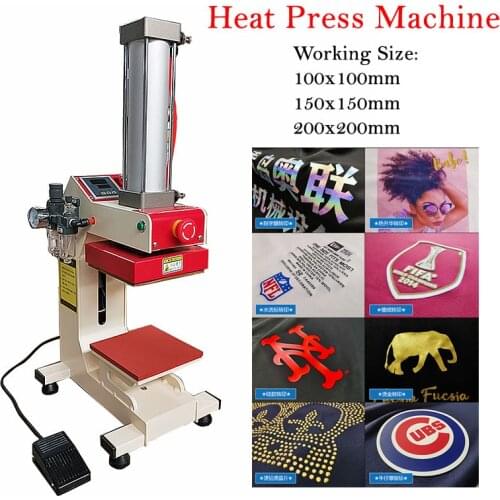 Sublimation Label Heat Press Machine Pneumatic T-shirt Printing Machine for DIY T Shirt Phone Case Pillow iPad Cover Printer