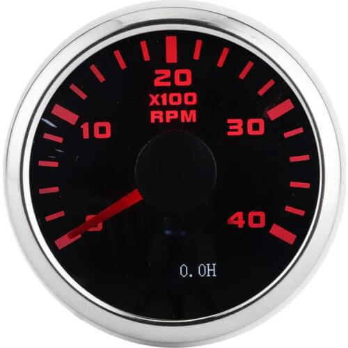 Digital Tachometer Gauge 52mm 4K RPM LCD Hour Display Meter Waterproof for Car Yachts Motorcycle accessories