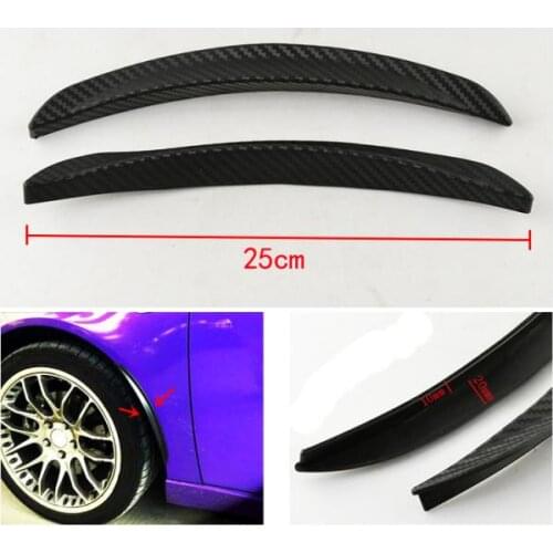 Universal Car Wheel Arch Trims Extensions Arches Spats Sticker 25cm 1Pair
