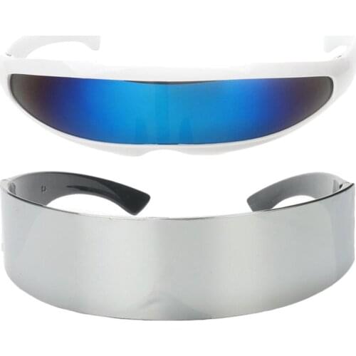 2pcs Space Robot Futuristic Soldier Sunglasses Novelty Costume Party Glasses