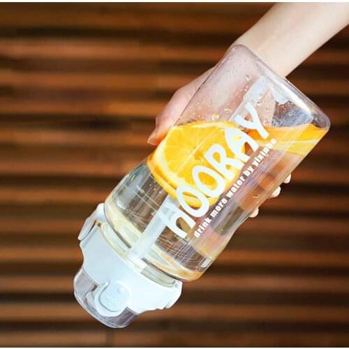 Large Capacity Water Bottle Sports Plastic Outdoor Drinking Bottles With Straw Portable Travel Shaker Pot Tea Cups Wholesale