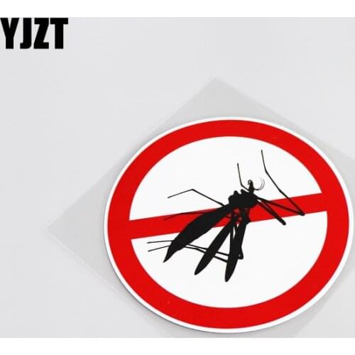 YJZT 12.5CM*12.5CM Warning Cartoon Honeybee Fun Car Sticker Decal Accessories Decoration 13-0070