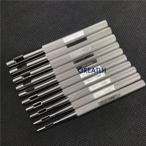 10pcs Biopsy Dermal Punch Stainless Steel Body Skin Piercing Punches Tools