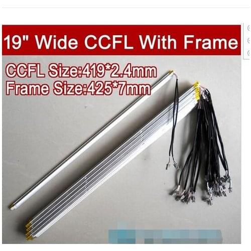 19'' inch wide dual lamps CCFL with frame,LCD lamp backlight with housing,CCFL with cover,CCFL:419mmx2.4mm,FRAME:425mmx7mm