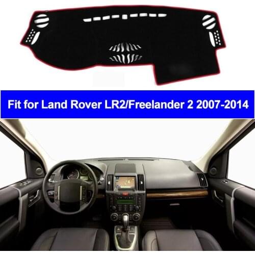 2 Layers Car Inner Dashboard Cover Dashmat Pad Carpet Sun Shade For Land Rover LR2 Freelander 2 2007- 2013 2014 Left Hand Drive