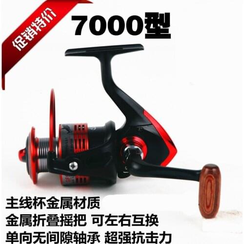 20pcs/lot GF7000 type 13 BB gapless metal head spinning wheel Fishing Reel Wheel