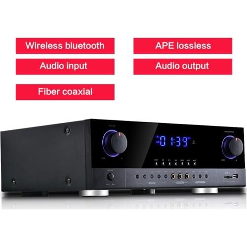 800W 220V high power Bluetooth amplifier HiFi 2.0 AK-390 home fever karaoke subwoofer KTV amplifier audio APE lossless
