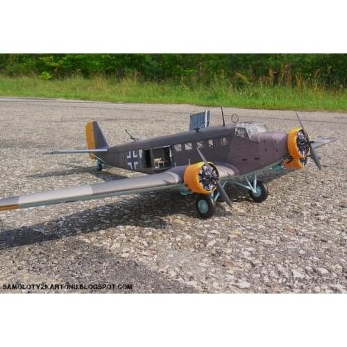 DIYMyModeI Junker ju-52-3m transport aircraft DIY Handcraft Paper Model KIT Handmade Toy Puzzles Gift Movie props