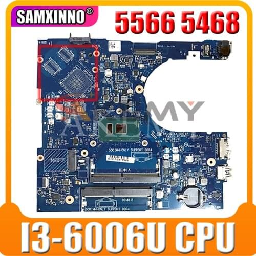 For Dell inspiron 5566 5468 Laptop motherboard 0KCKCP 0DPC8T CN-0DPC8T LA-D871P I3-6006U SR2UW 100% working