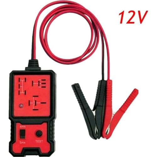 12V Car Battery Checker Electronic Relay Tester With Clips Auto Relay Coded-Meter Indicate Volt-Tester Circuit Breaker Finders