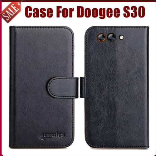 Hot Sale! Doogee S30 Case New Arrival 6 Colors High Quality Flip Leather Protective Phone Cover For Doogee S30 Case