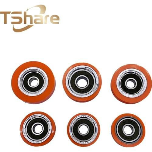 2 PCS Wear-resistant Good Quality Polyurethane Rubber Wheel for KDT NANXING HOMAG Edge Banding Machine