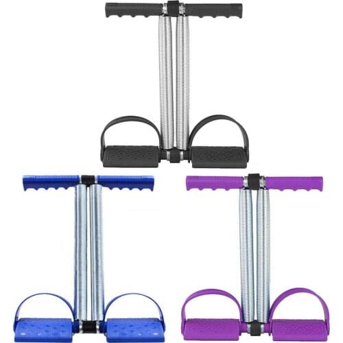 Multifunctional Elastic Pull Rope Portable Double Spring Tension Puller Pull Rope Abdominal Trainer For Yoga Fitness Training