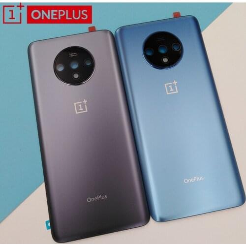 New Original Back Cover For Oneplus 7T Rear Door Housing Battery Case Replacement Parts For One Plus 1+ 7T With Camera Lens+Logo