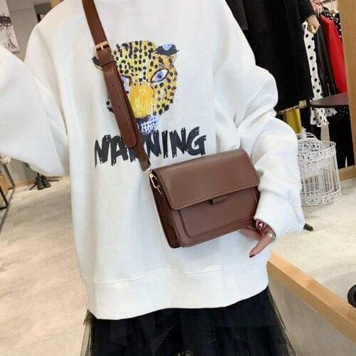 New PU Casual Flap Female Totes Vintage Wild Crossbody Bags Ladies Luxury Quality Shoulder Messenger Bag Female Handbags