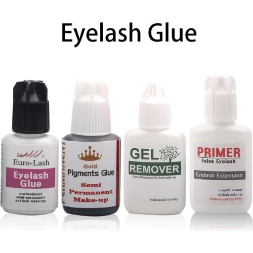 Professional Eyelash Extension Glue Eyelash Euro/Pigment/Primer/Remover for Individual Lashes Extensions