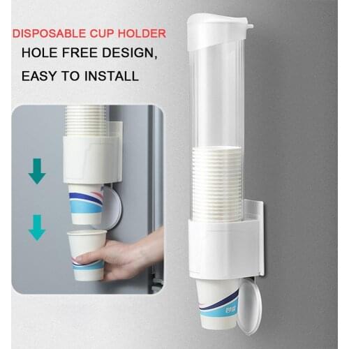 Disposable Paper Cup Rack Cup Holder Storage Rack Cups Dispenser Automatic Cup Extractor Household Water Dispenser Cup Holder