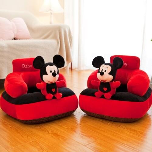 Disney Children Foldable Sofa Baby Happy Chair Child Plush Chair Booster Infant Boy Girl Child Baby Sofa Seat Baby Chair Filler