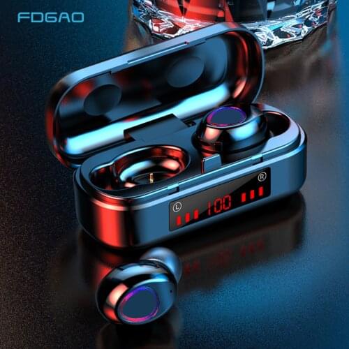 TWS Wireless Earphone for Bluetooth Earphones 5.0 Bass Stereo waterproof Earbuds Handsfree Headset With Microphone Charging Case