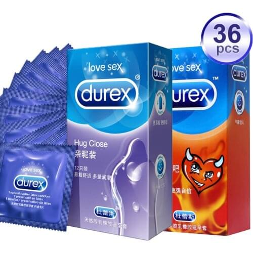 Durex Condoms 10/20/30Pcs Ultra Thin Lubricated Condoms For Men Natural Rubber Latex Penis Sleeve Intimate Goods Sex Products