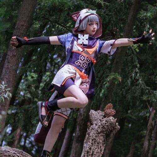Genshin Impact Sayu Cosplay Costume Game Genshin Impact Xiao Yu Cosplay Halloween Cute Women Outfit Full Set with Tail