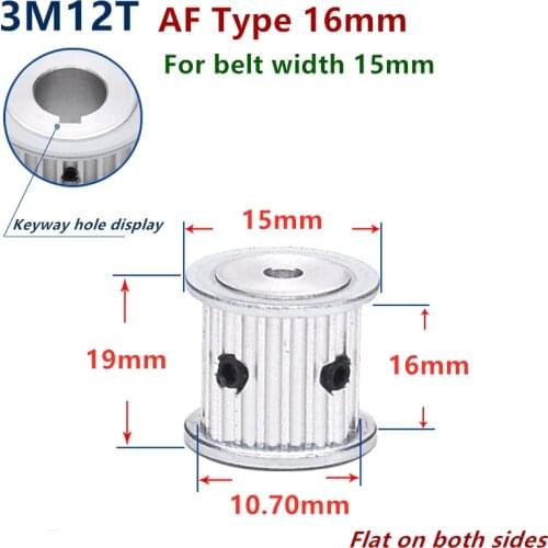 Arc 12T 14T 15T 16 Teeth 17 Teeth HTD 3M Timing Pulley Bore 4-8mm for Width 15mm 3M Synchronous Belt HTD3M pulley gear wheel