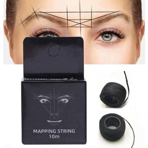 10m Tattoo thread Eyebrow Marker thread Tattoo Brows Point Pre Inked Brow Tattoo Pre-Inked Mapping String Eyebrow Thread makeup