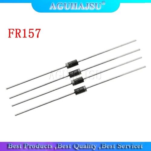 100pcs FR157 1.5A 1000V DO-15 Fast Recovery Rectifier Diode