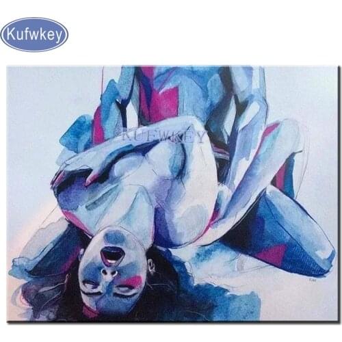 Abstract Diamond painting lover kiss cross stitch diamond embroidery sale mosaic round rhinestone resin stickers Valentines Day