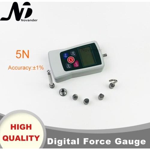 Free Shipping Digital Push Pull Force Gauge 5N 0.5kg 1.1Lb Force Test Equipment dynamomete