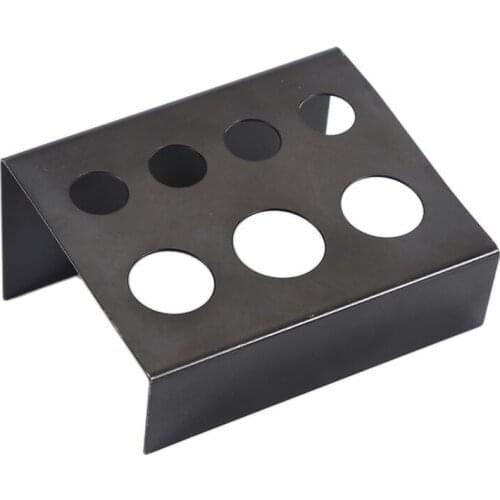 10pcs/pack Stainless Steel Tattoo Permanent Ink Cup Holder Stand 7 Holes Cup Cap Container Makeup Holder For Tattoo Accessories