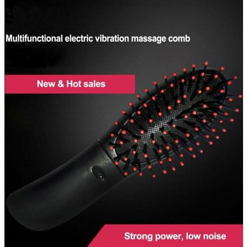 Electric massage comb Multifunctional heath hair care Vibrating Massage hair brush relaxation and Body Massage Comb Brush 1pc