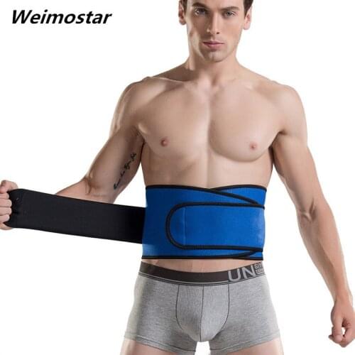 Weimostar New Sports Safety Waist Support Belt Breathable elastic fitness belt Lumbar Support Bodybuilding Belts Widening