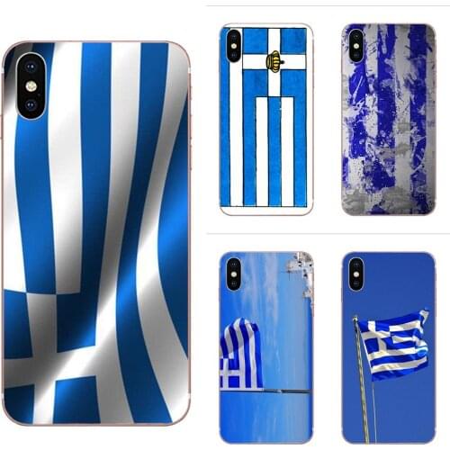 Greek Greece Flag For Xiaomi Mi note 9 10 mi10 mi9 mi8 pro lite SE Mi A1 A2 A3 CC9 CC9E 9T Ultra Thin Cartoon Pattern