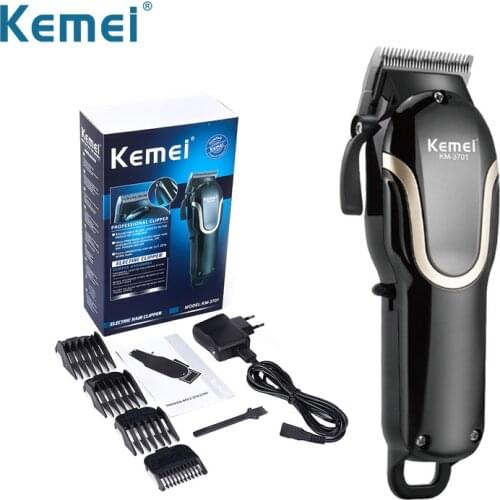 Kemei Hair Trimmer Beard Clipper Barbershop Grooming Hair Shaving Machine Men Professional Cordless Mower Adjustment Steel Blade