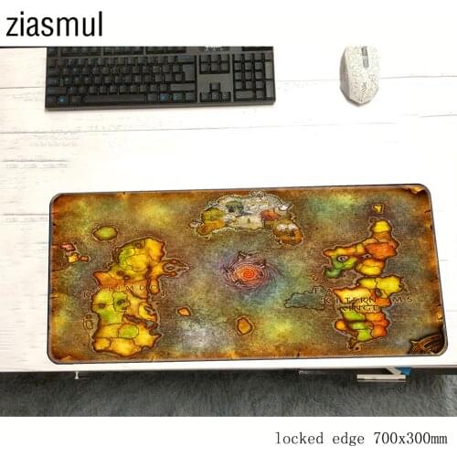 Battle of Azeroth mouse pad 700x300x3mm mats Fashion Computer map mat gaming accessories 3d mousepad keyboard games pc gamer
