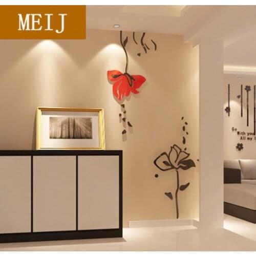 Наклейки цветы на стену MEIJ China At AliExpress