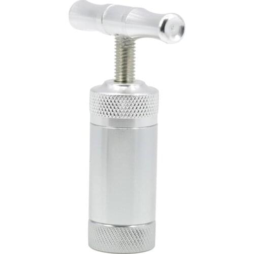 Metal Pollen Presser small Compressor T-shape stainless steel Herb Grinder Tobacco spice crusher smoking accessories