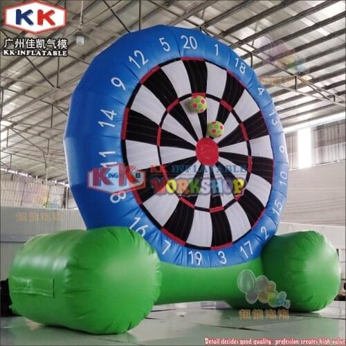 KK New Soccer Game Inflatable Magic Tape Soccer Football Darts with Sticker Football Balls