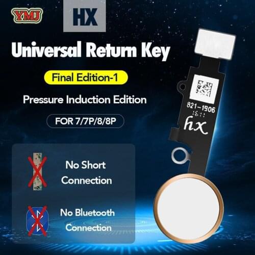 New HX Universal home button For iphone 7/7 plus/8/8 plus return button key only back function For iphone 7/8 Return Back Button
