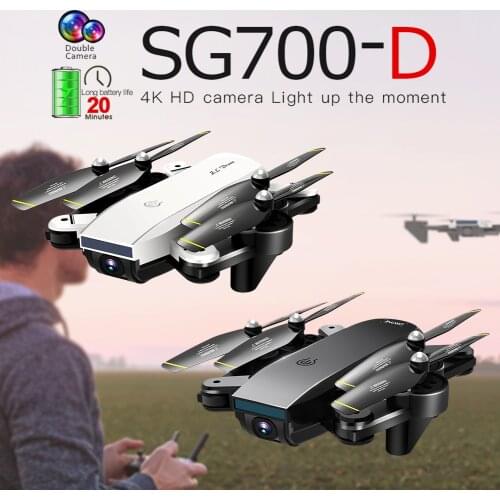 2019 new SG700-D4k Remote Control Drone Pixel Optical Flow RC Foldable Quadcopte Long Life Dual Camera HD Aerial Photography