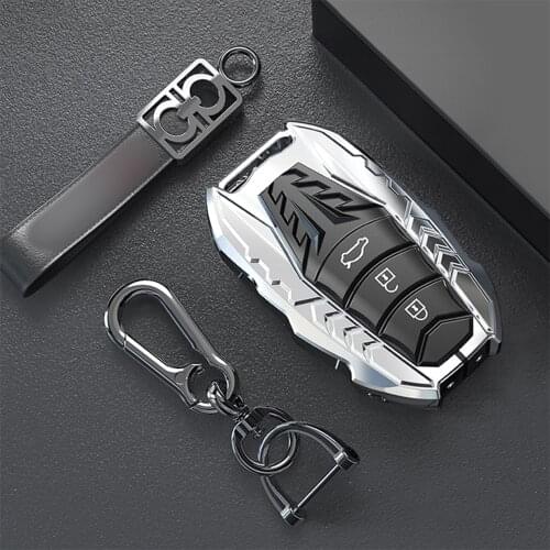 New Zinc Alloy Car Remote Key Case Cover Fob Holder Bag For 2018 Toyota Corolla Camry Avalon CHR Prius Hatchback Car Accessories