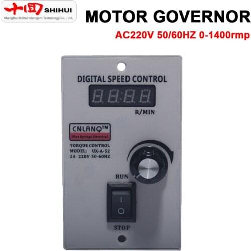 AC 220V Single Phase Digital Display Geared Motor Speed Controller US-52 6/15/25/40/60/90/120/140/150/180/200/250W