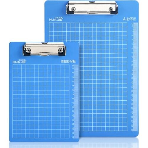 A4 A5 Size Scale Plastic Clip Board Bill Copy Mat Writing Splint Hanging Folder Painting Pad School Office Business Stationery