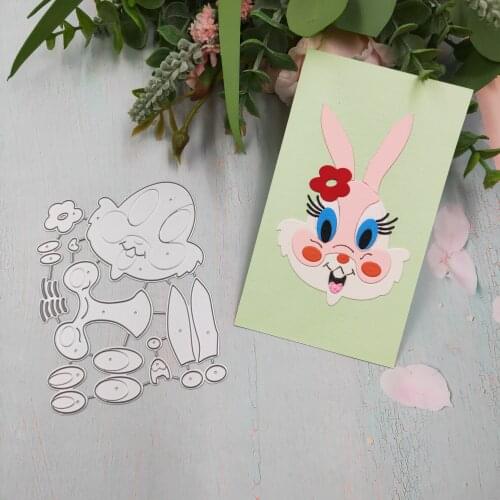 Beautiful rabbit Metal Cutting Dies 2020 new DIY scrapbook paper card decoration process embossing mould