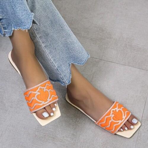 Womens Slippers Causal Comfortable Fashion Flip-flops Non-slip Wear-resistant Beach Shoes Plus Large Size 42 Zapatos De Mujer