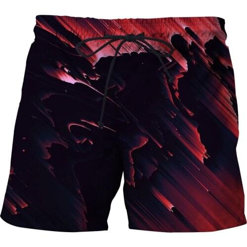 New Mens Color Art Graphic Beach Shorts 3D Printed Athletic Casual Shorts Men/Women Swirl Shorts Summer Cool Extra Shorts